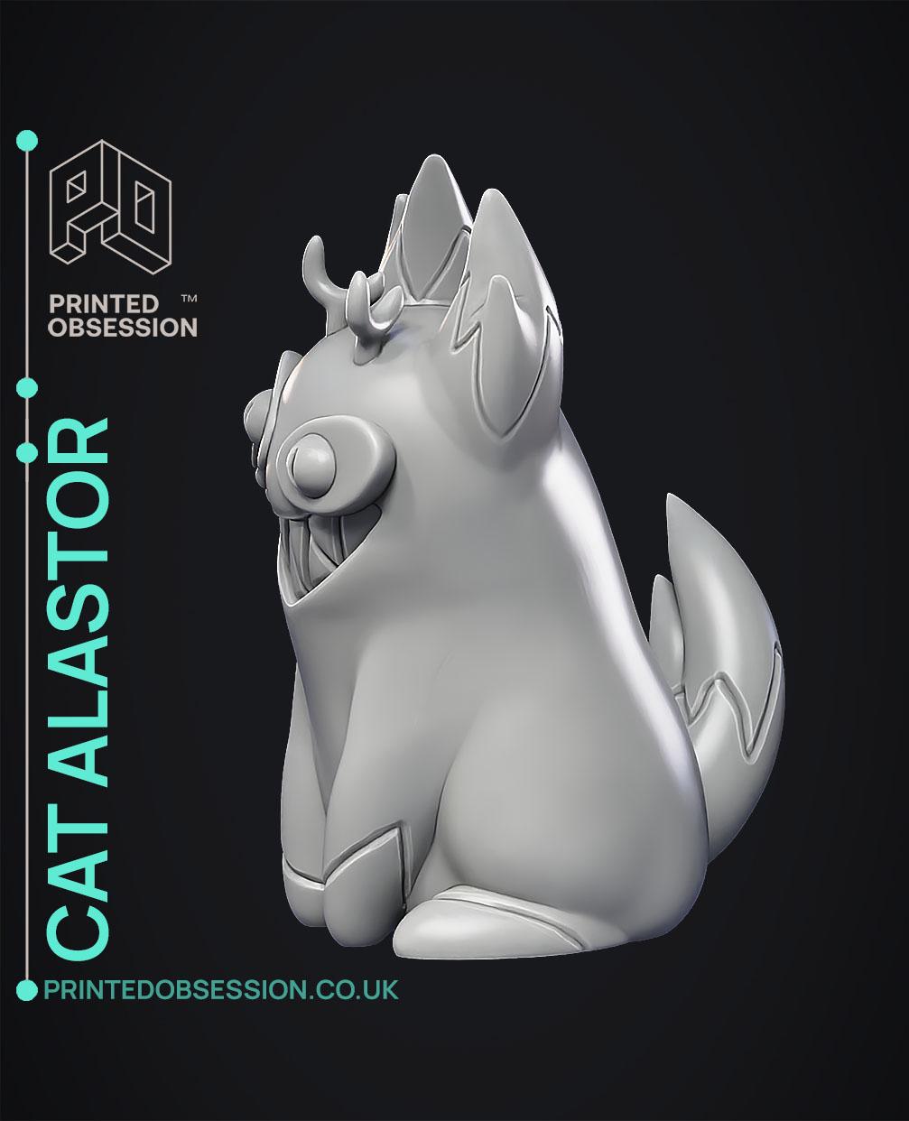 Cursed Cat Alastor - Hasbin Hotel - Fan Art 3d model