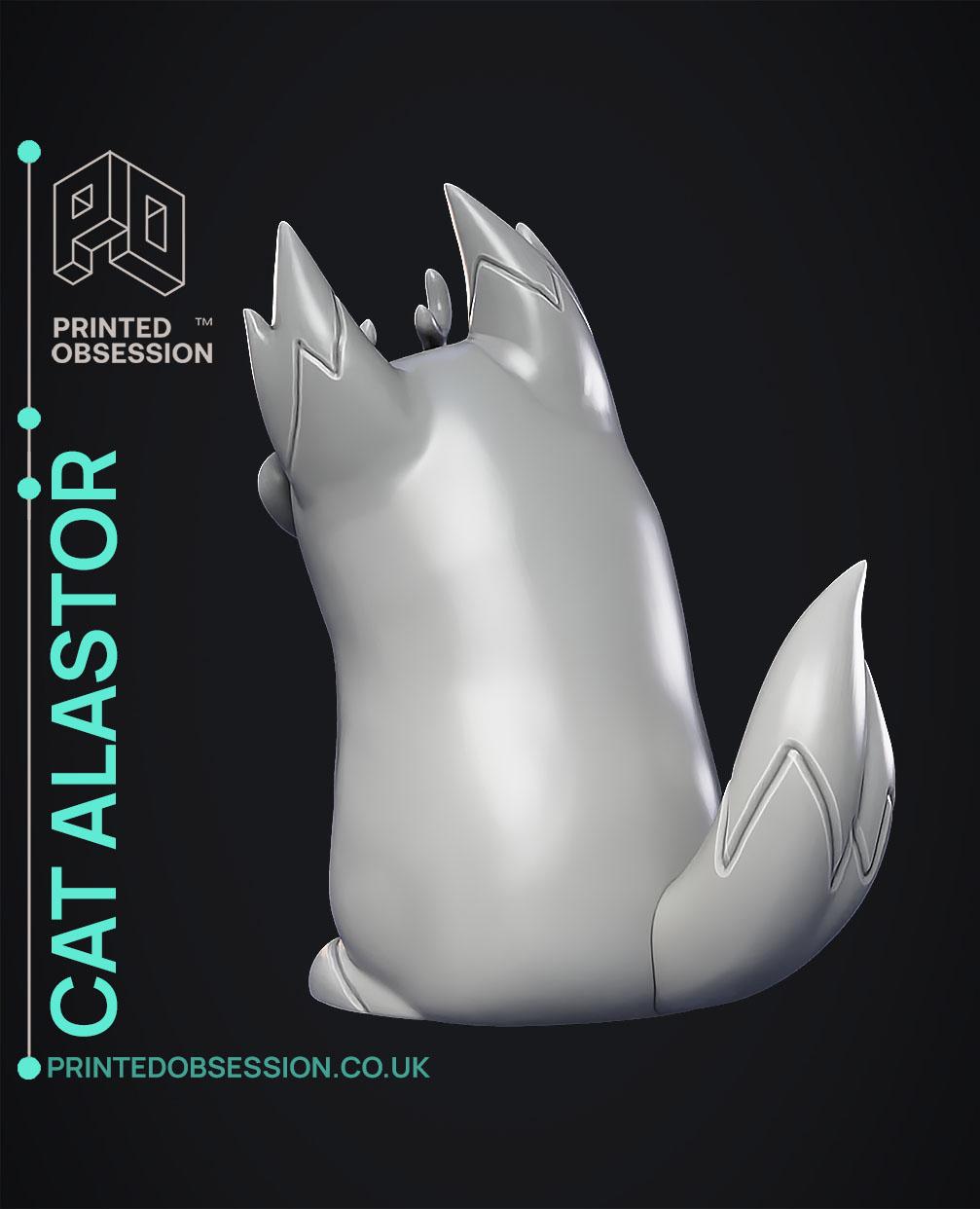 Cursed Cat Alastor - Hasbin Hotel - Fan Art 3d model