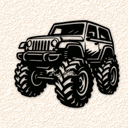 monster jeep WALL ART HOME DECOR 3d model