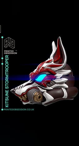 Kitsune Stormtrooper Helm - Star Wars - Fanart 3d model