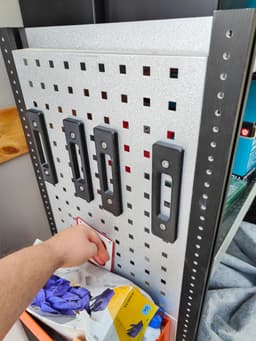 Peg Board Storage Solution 3d model