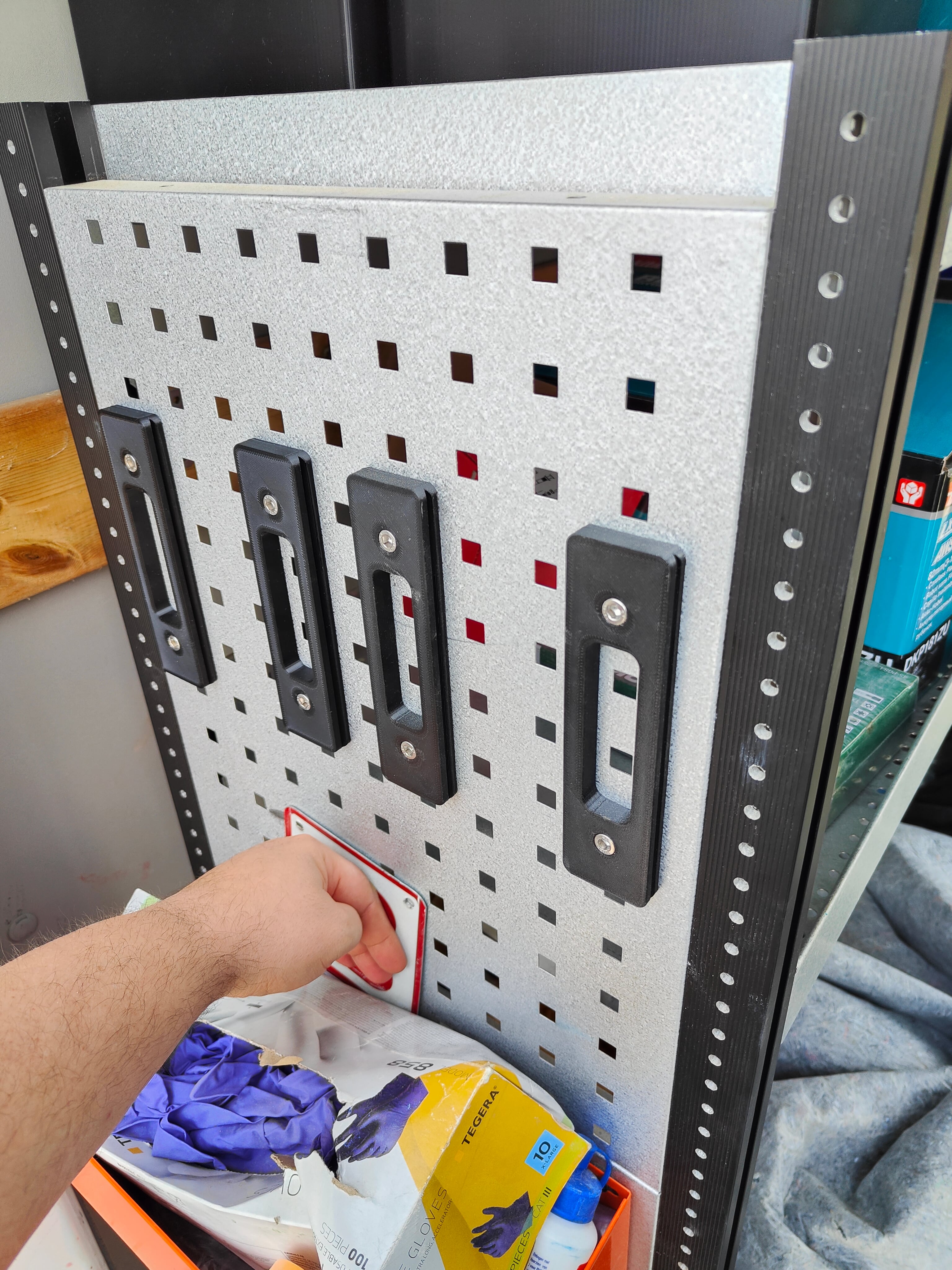 Peg Board Storage Solution 3d model
