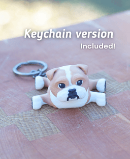 English Bulldog - Articulated Ludo dog 3d model