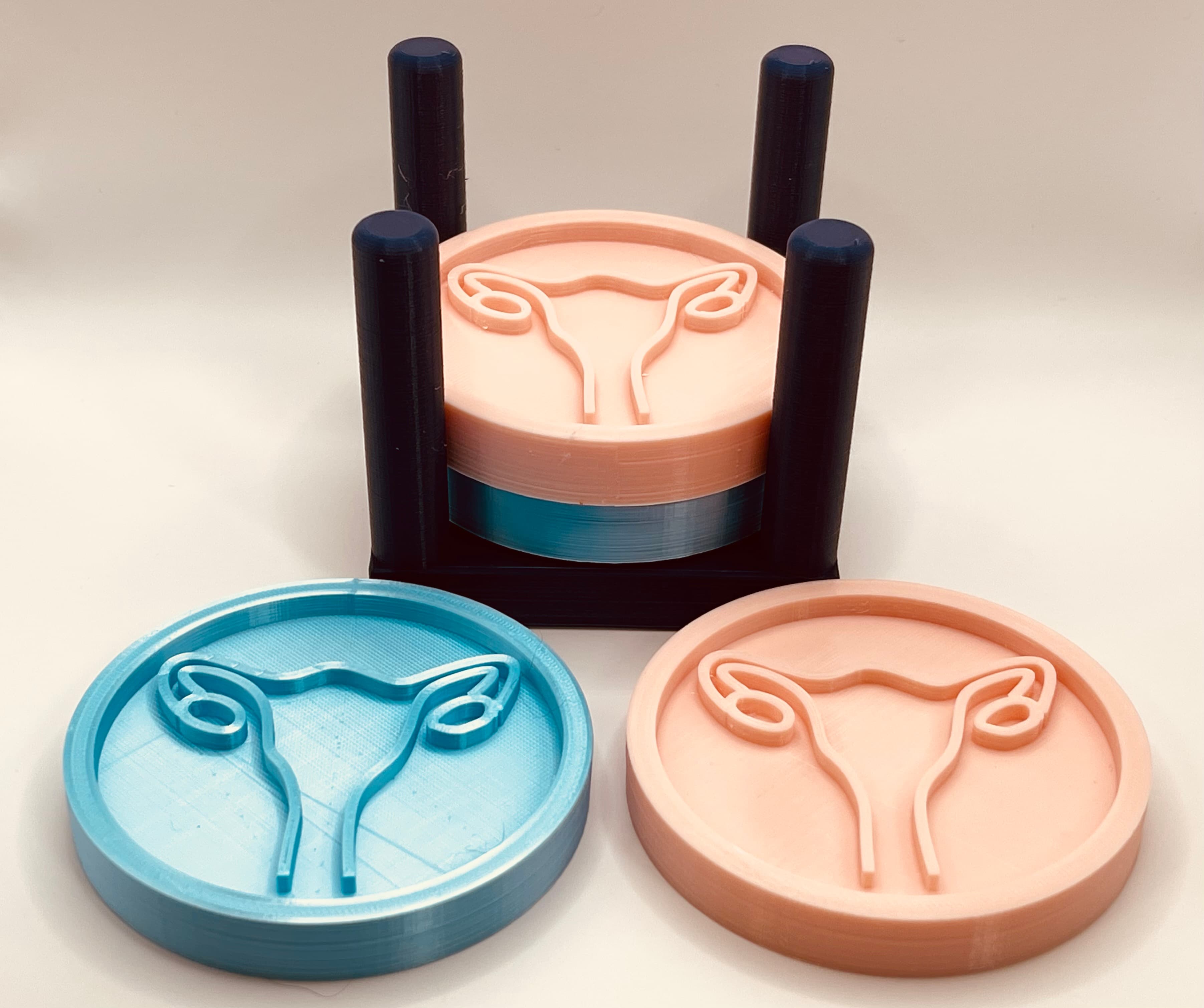 Uterus Coaster and Holder 3d model
