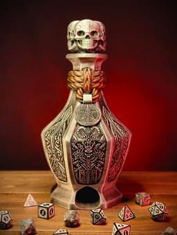 Dark Arts Potion Bottle Dice Tower With Storage 3d model
