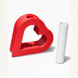 HEART VASE / VALENTINES VASE / MODERN HOMEDECOR / SMALL GIFT / VALENTINES DAY 3d model