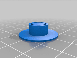 Hidden Flag Grommet Wall Mount 3d model