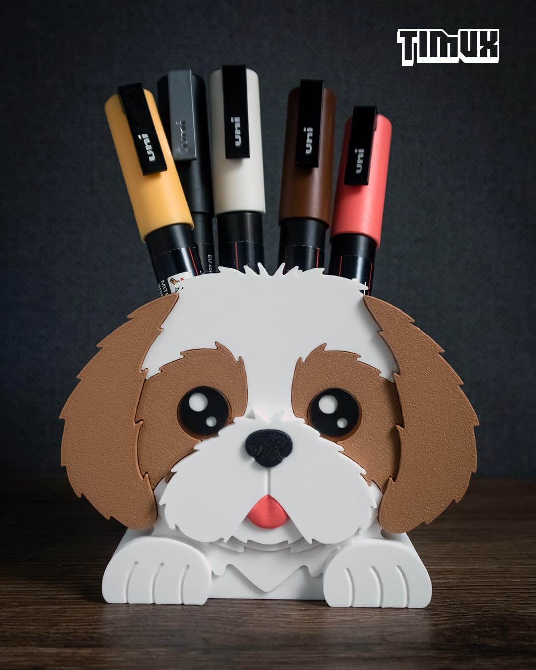 SHIH TZU PEN HOLDER 3d model