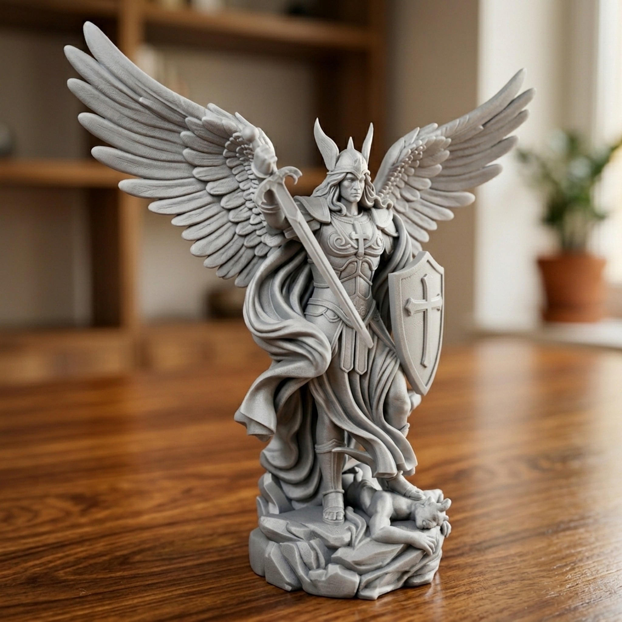 Statue of Saint Michael Archangel 3d model