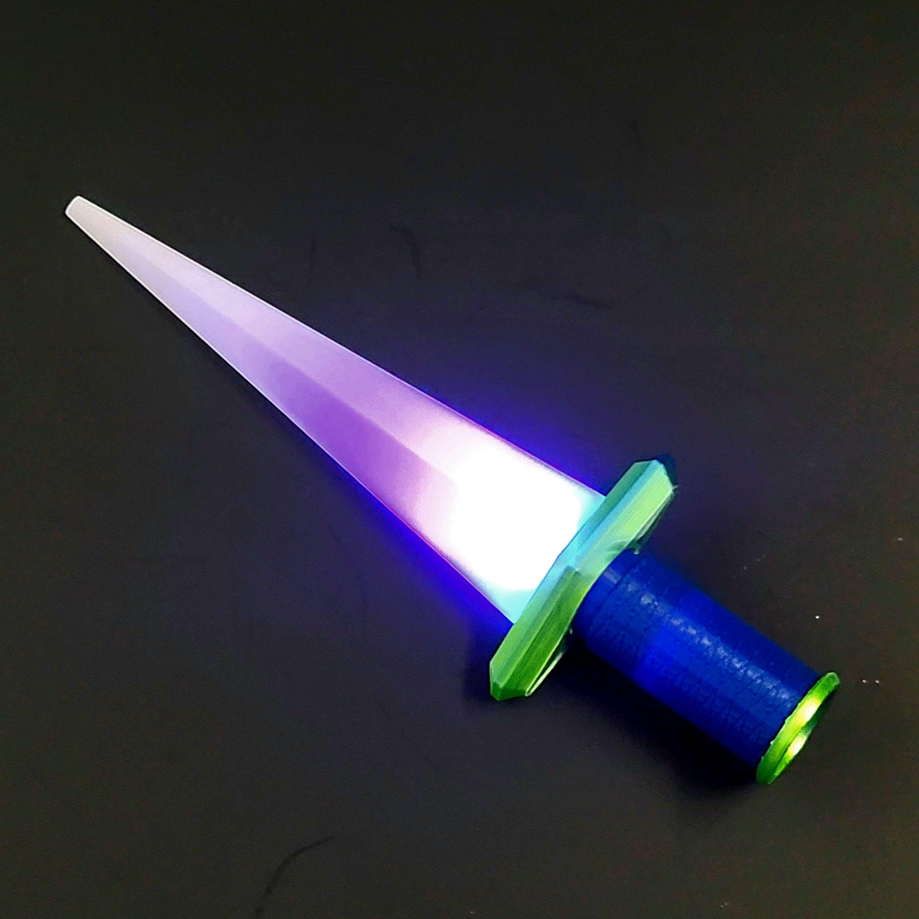 Light Up Mini Sword (Uses Balloon Lights) 3d model