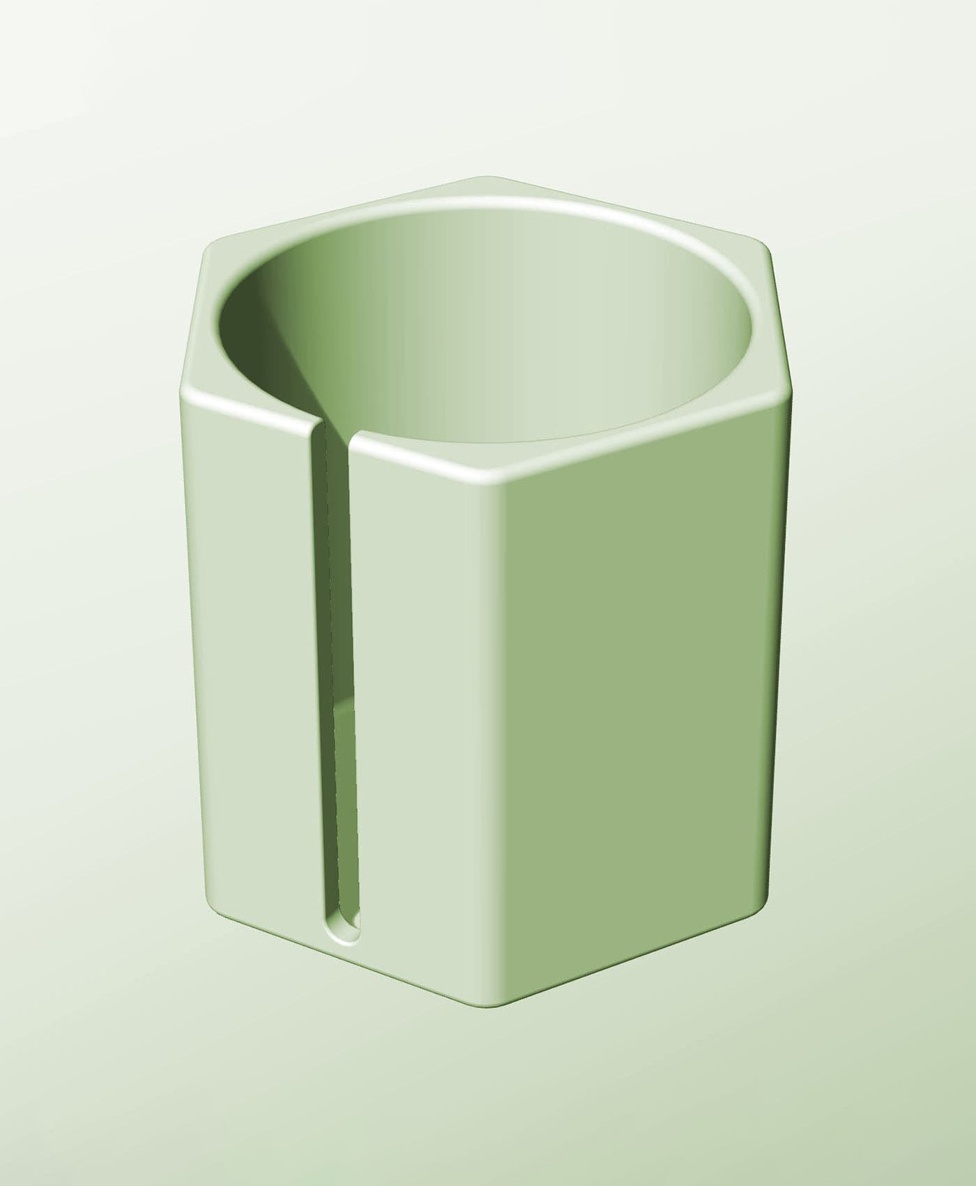 CH128-150-S Slotted container modular stackable module bin box 3d model