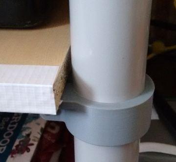Ikea Adils table leg or 40mm tube shelf bracket. 3d model