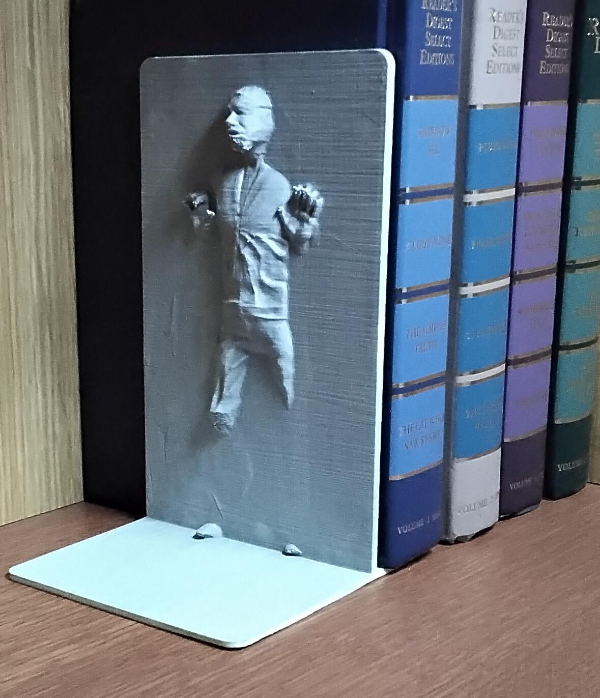 Han Solo in Carbonite Bookends 3d model