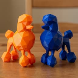 FACETED POODLE 3d model