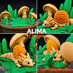 Tiny Snail Dragon 3d model