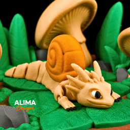 Tiny Snail Dragon 3d model