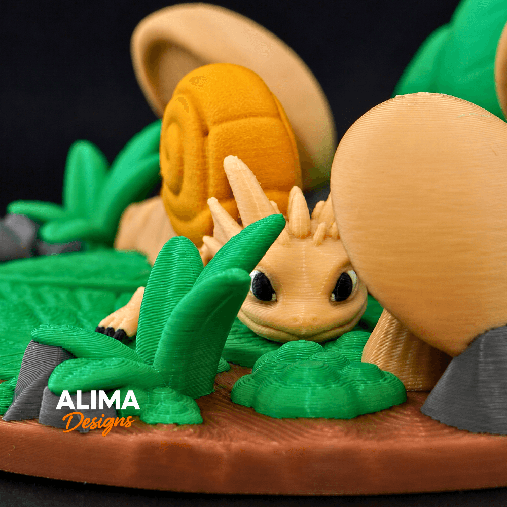 Tiny Snail Dragon 3d model