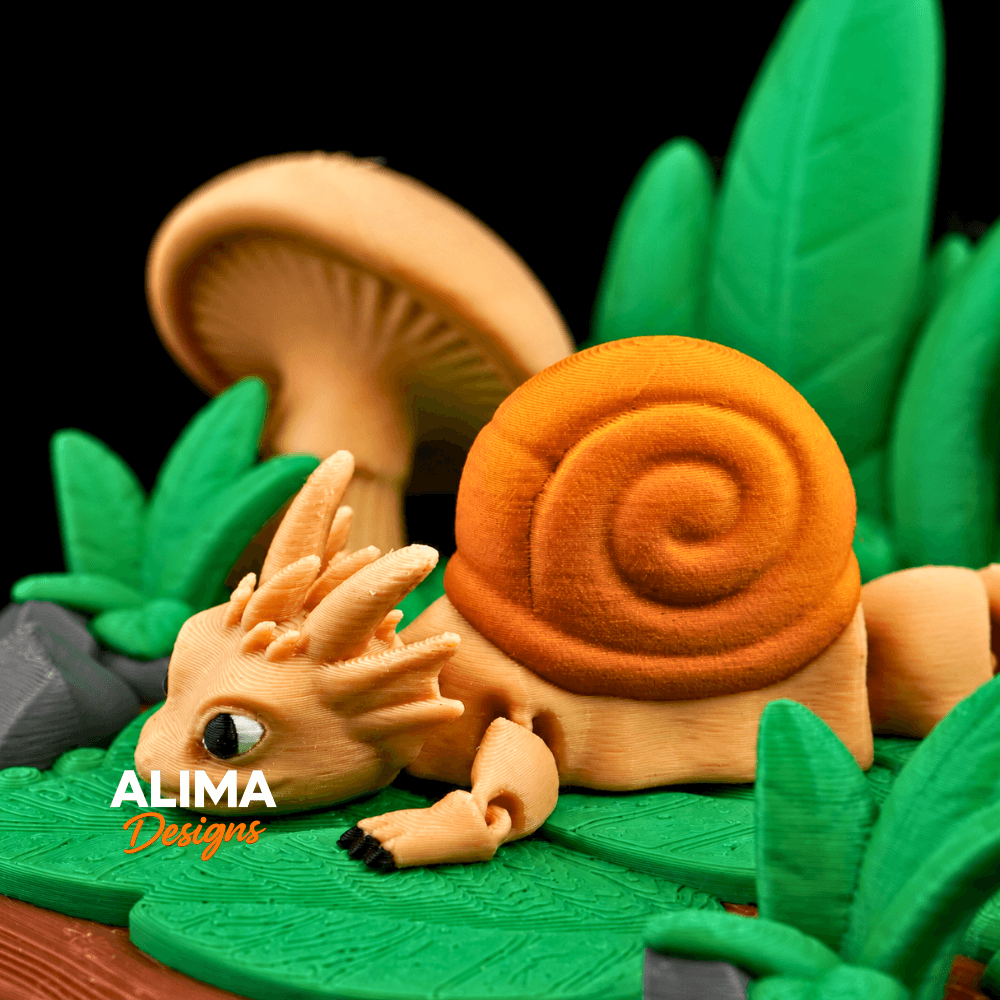 Tiny Snail Dragon 3d model