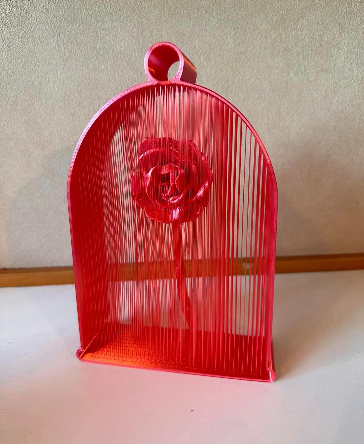 Suspended Rose String Art - Just a brilliant design! - 3d model
