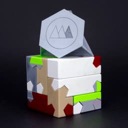 Tsugite Cube 3x3 Puzzle (Version B) 3d model