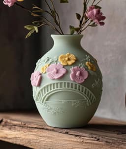 Walk the Path of Beauty – Floral Pathway Vase 3d model