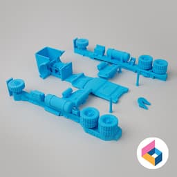 Foldable Truck_Peterbilt-379 3d model