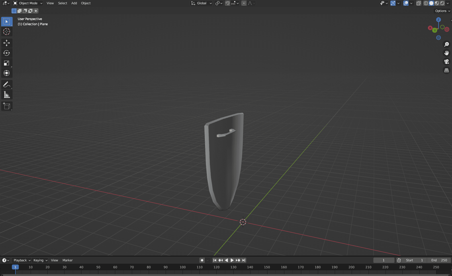 Blender-Shield 3d model