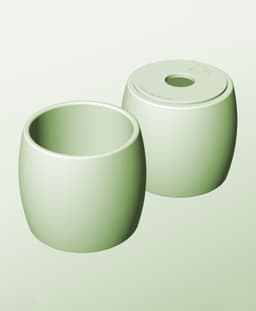 CR128-140-P Stackable pierced bin box module for creative decor 3d model