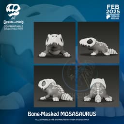 Boney Mosasaurus 3D Printer File STL 3d model