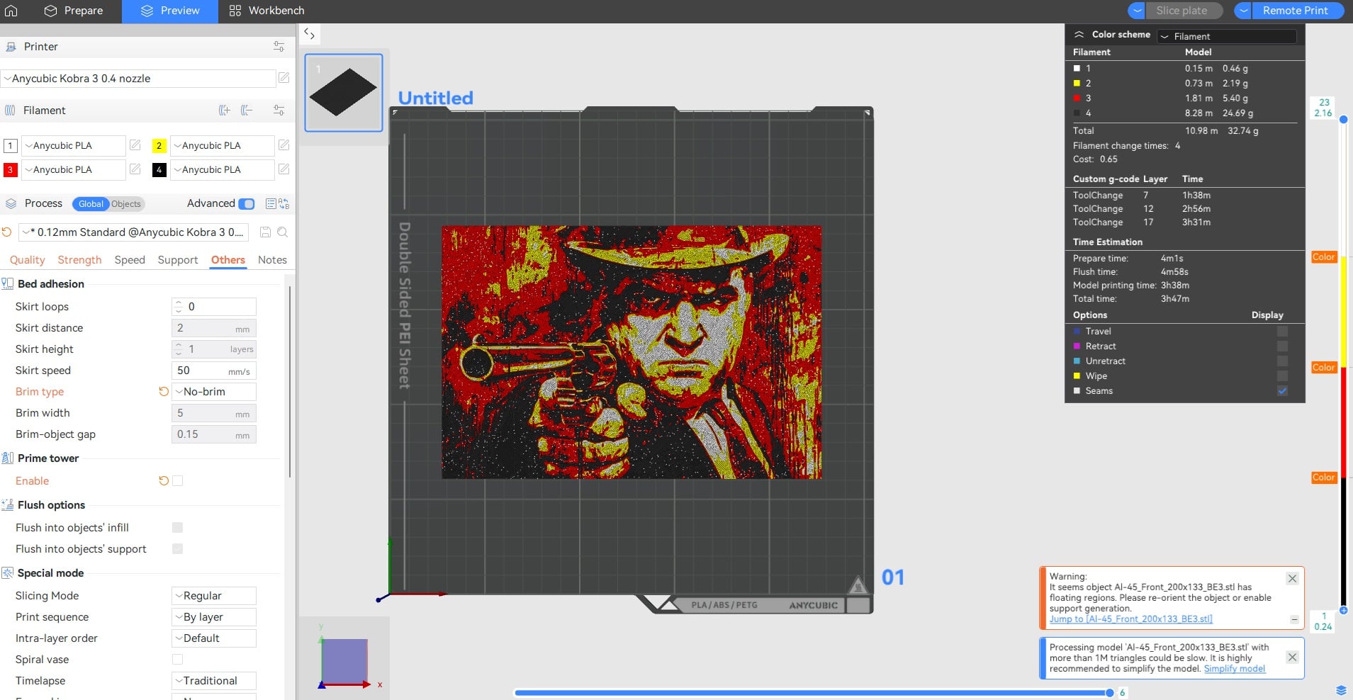 Al Capone with Colt 45 3d model