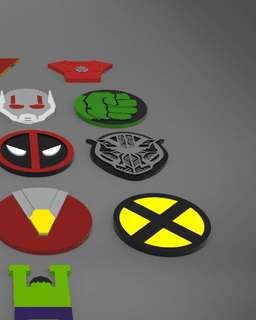 Wakanda Badge - Black Panther 3d model