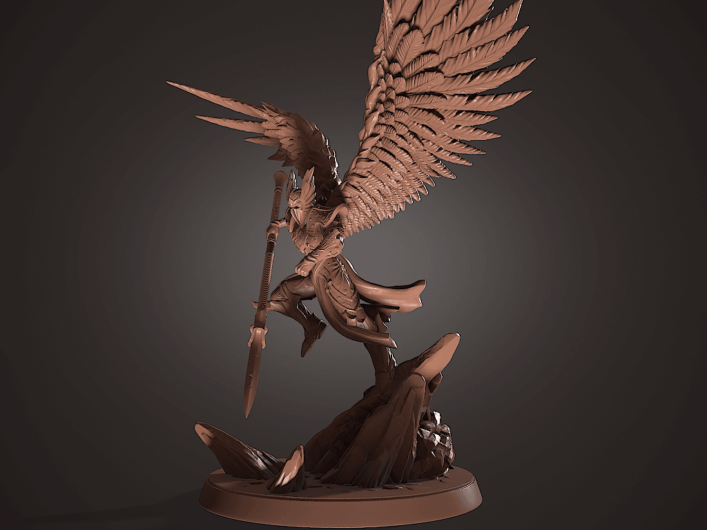 Winged Warrior 3d model