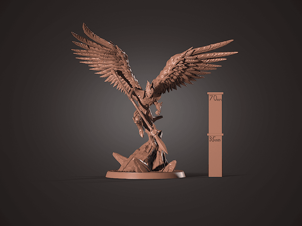 Winged Warrior 3d model