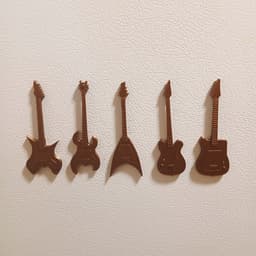 Electric Guitar Magnets – Bronze Metal PLA Edition 3d model