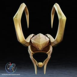 Loki Rivals Helmet 3D Printer STL File 3d model