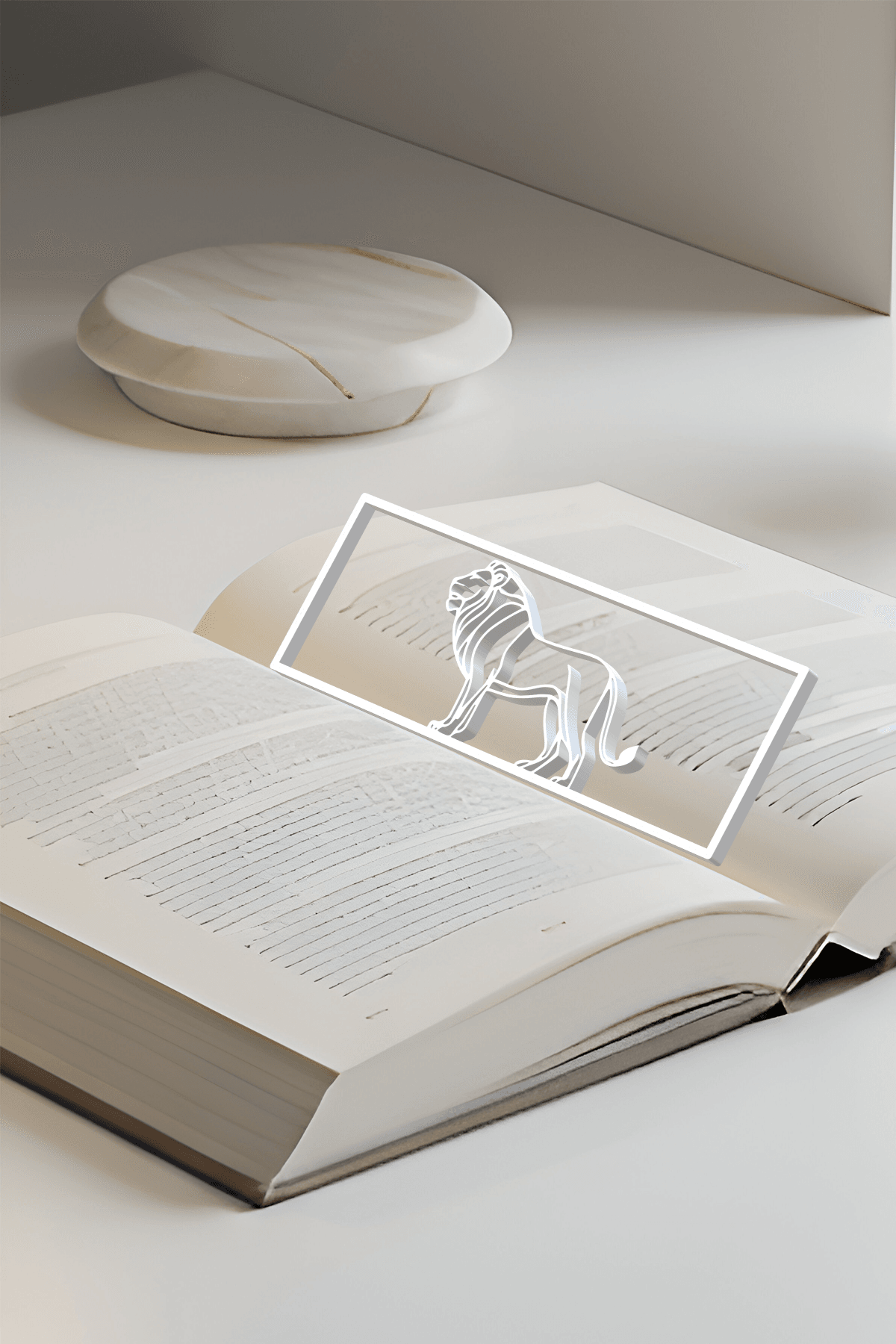 Lion Bookmark, Creative Bookmark, Gift Idea 3d model