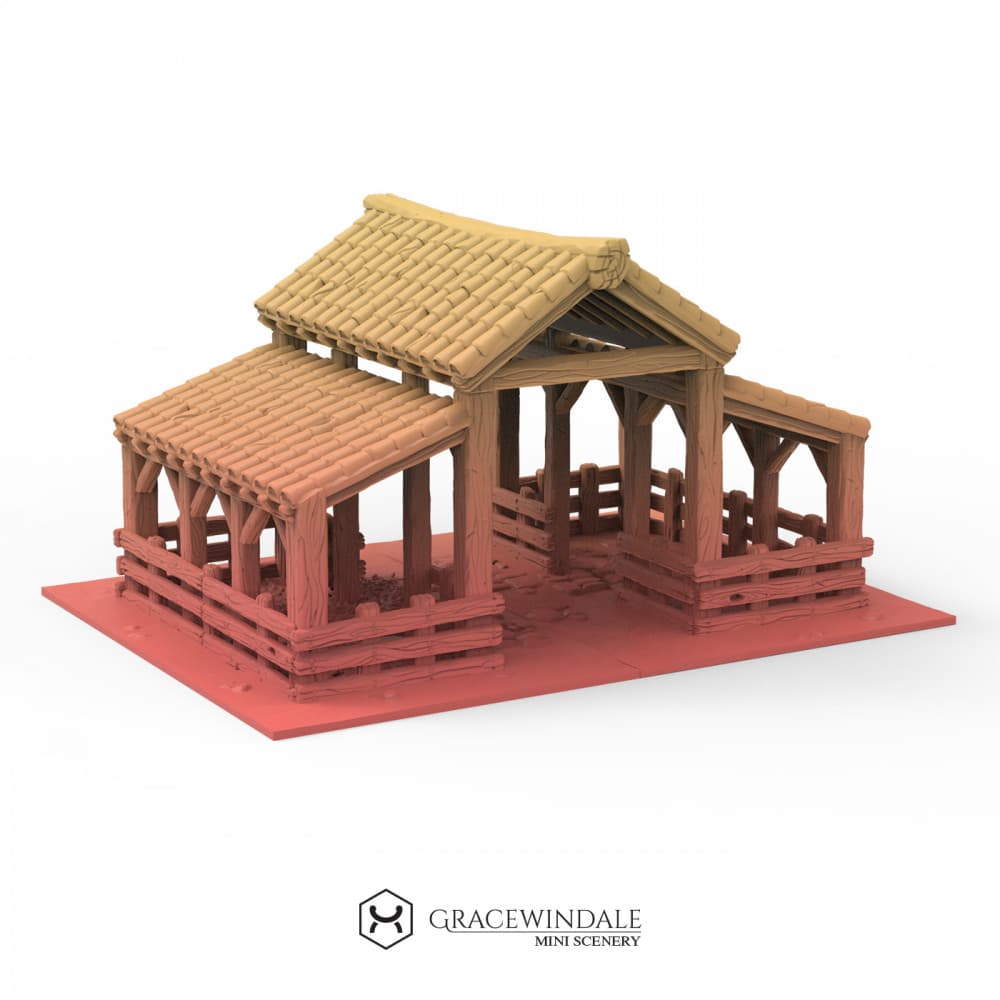 Stables 3d model
