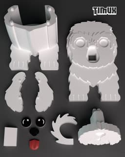 MALTESE GLASSES HOLDER 3d model