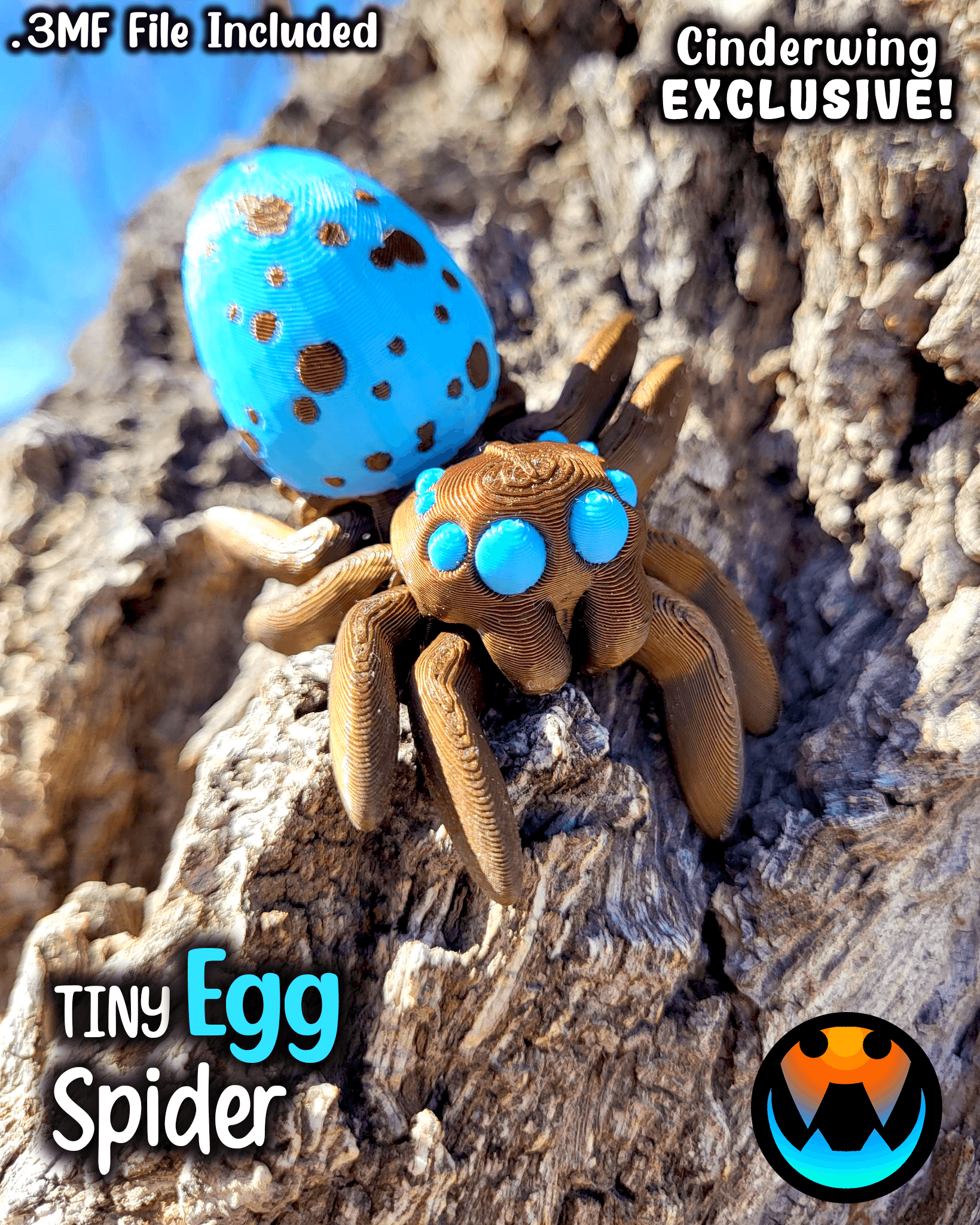 Tiny Egg Spider 3d model