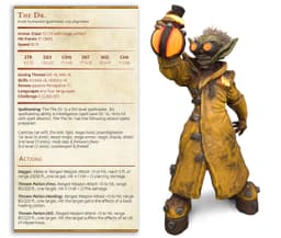 The Doctor - Goblin Alchemist - Goblin Potion Brewer - PRESUPPORTED - 32mm scale 3d model