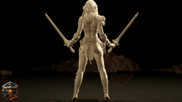 Lyraxis Emberwolf of The Obsidian Circle - FREE 3d model