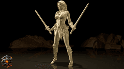 Lyraxis Emberwolf of The Obsidian Circle - FREE 3d model