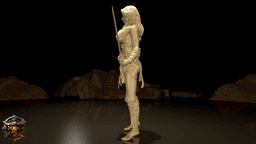 Lyraxis Emberwolf of The Obsidian Circle - FREE 3d model