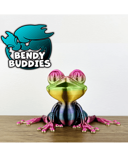 Froggy Frog / Toad Articulated / Print-in-Place Marsh Reptile / Cute Swamp Dweller / Jungle Creature 3d model