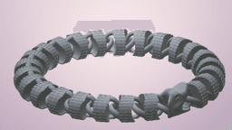 Articulating Ouroboros - Flexi Snake - Segmented World Serpent - Print In Place - No Supports 3d model