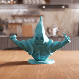 Muscular Spooky Ghost Action Figure Statue 3d model