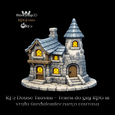 KF2 House Travrn - Medieval Fantasy RPG Terrain 3d model