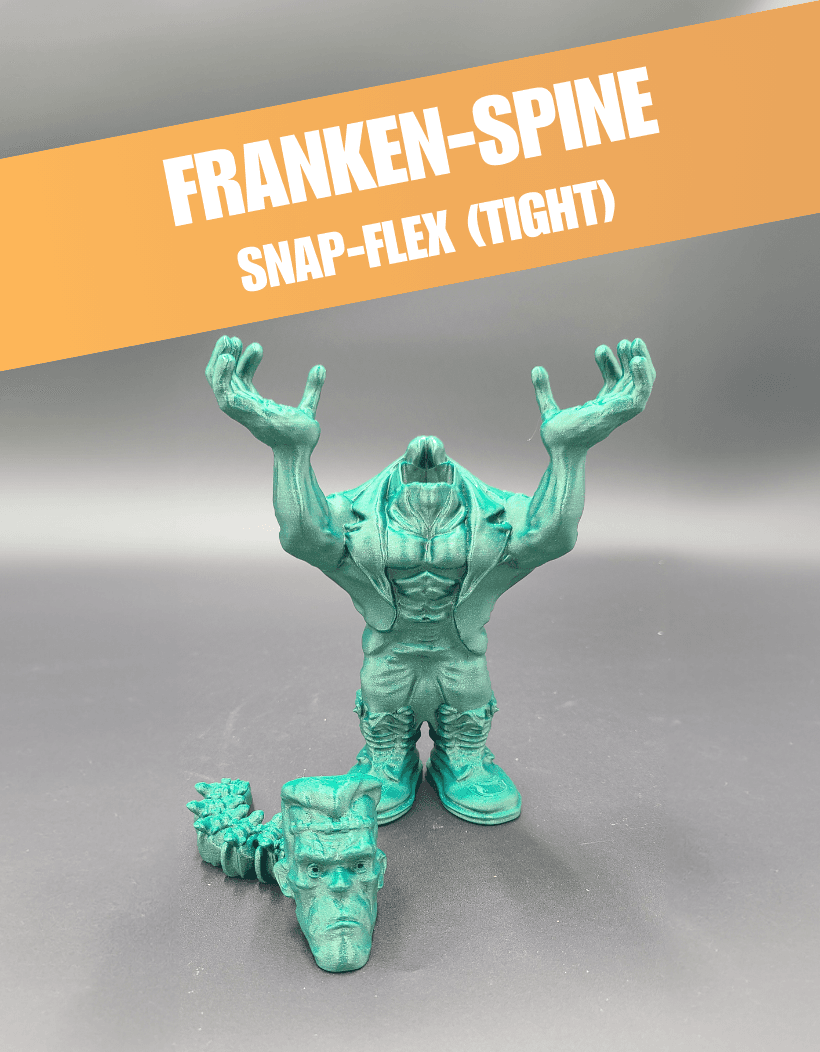 Franken-Spine - Articulated Snap-Flex Fidget (Tight Joints) 3d model