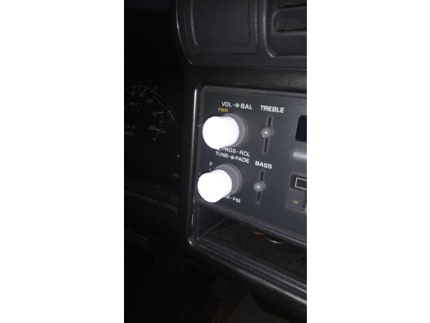 1994 Chevrolet S-10 Radio Dial Knobs 3d model