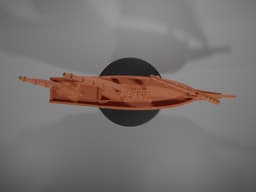 Xebec Sailing Ship Gaming Miniature Compatible with DnD Spelljammer 3d model